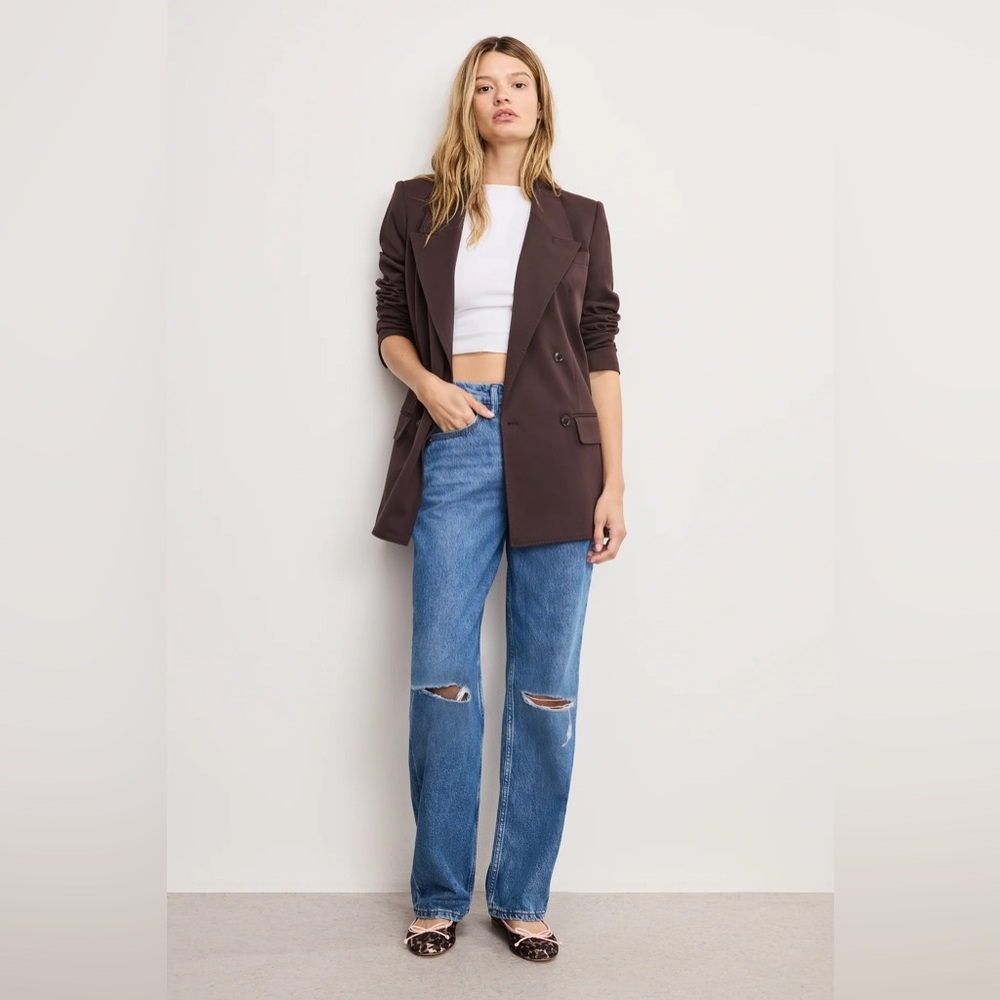 Good American - ESSENTIAL SUITING OVERSIZED DOUBLE BREASTED BLAZER - Picture 2 of 7